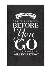 Poo~Pourri Instruction Cards